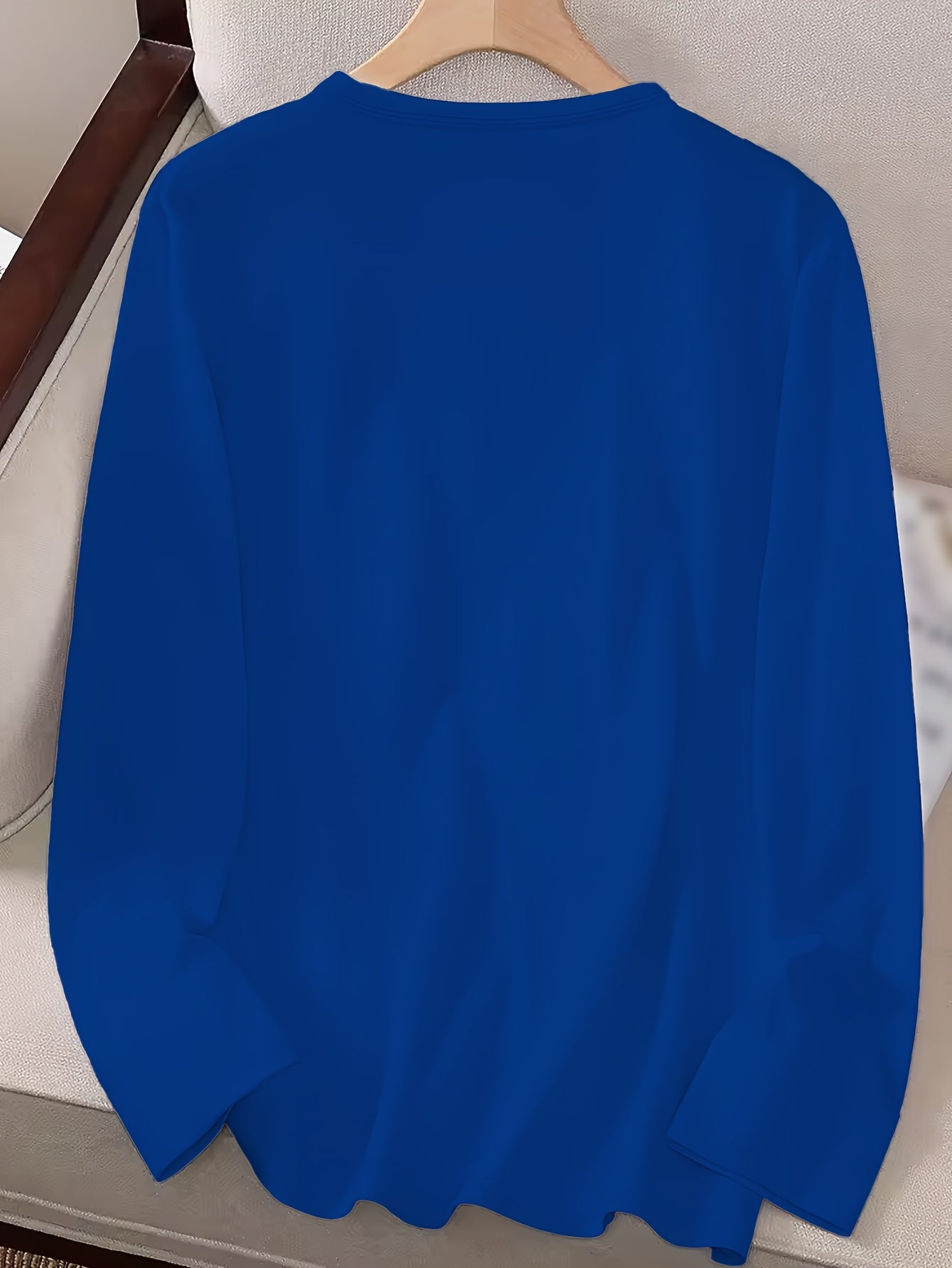 Womens Funny Saying T Shirt Long Sleeve Crew Neck Top