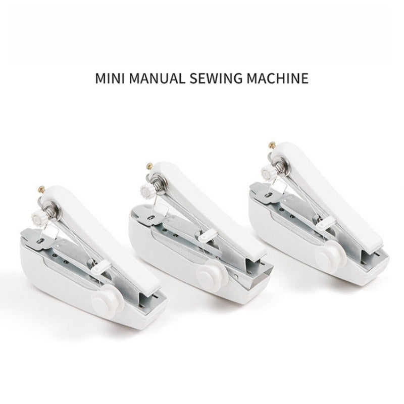 Portable Mini Sewing Machine Handheld Manual White 1 Piece