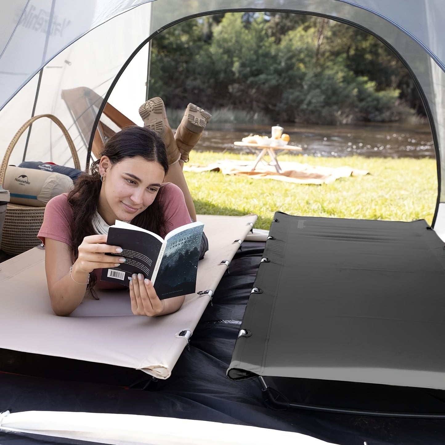 Ultra Lightweight Foldable Camping Backpack Bed For Adults