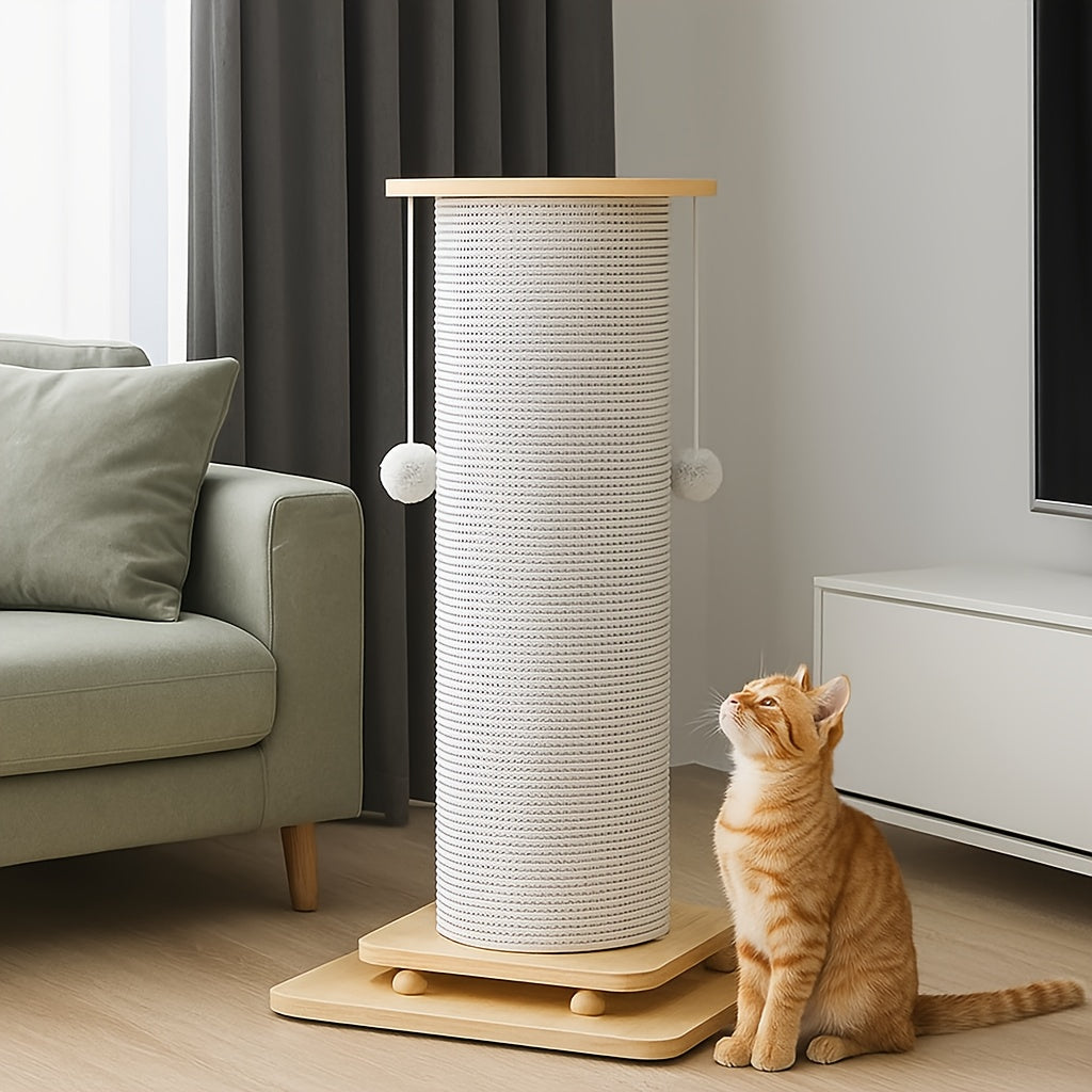 Extra Large Vertical Sisal Cat Scratching Post With Ball