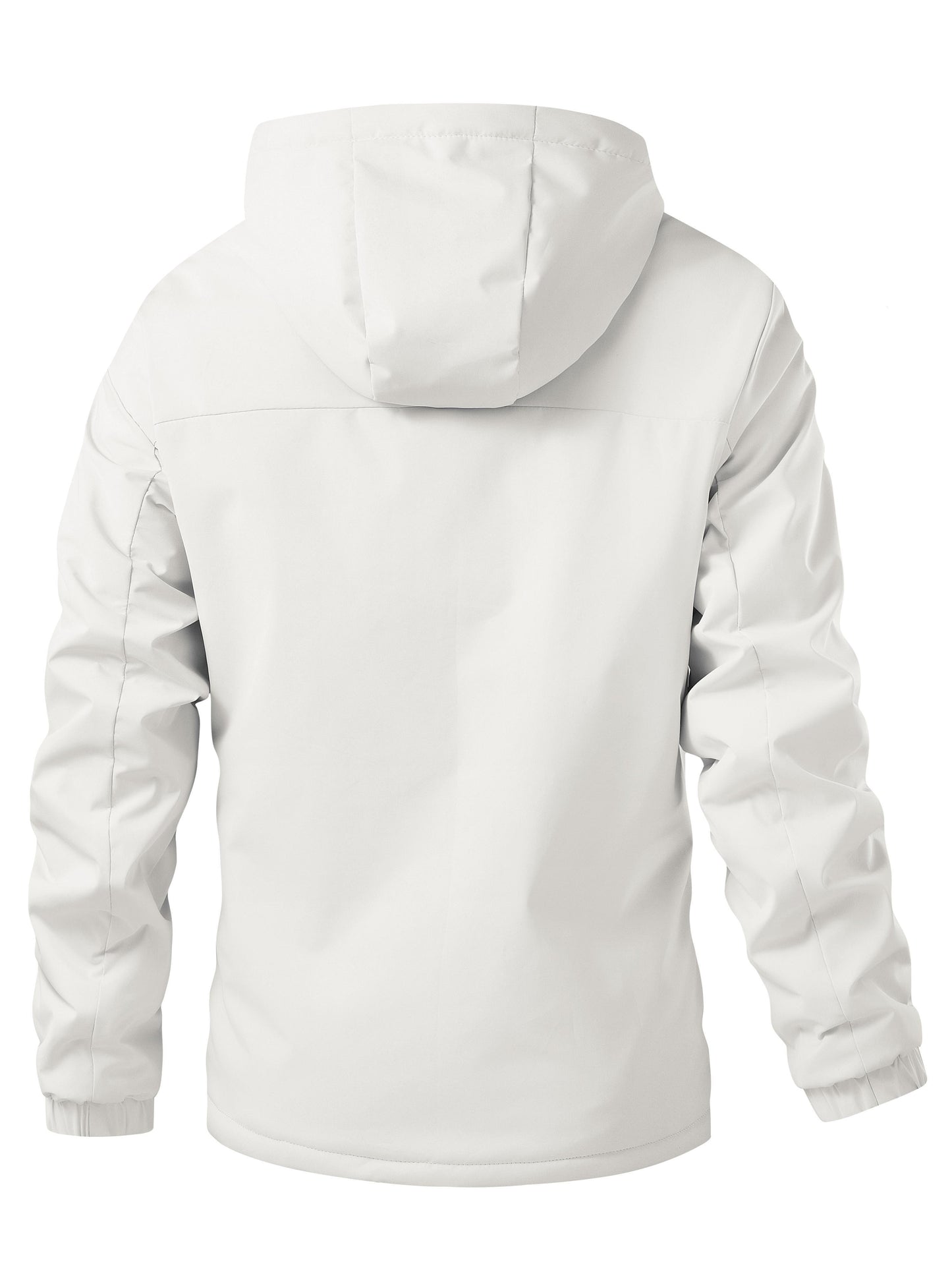 Mens Hooded Fleece Lined Winter Jacket Windproof Outdoor