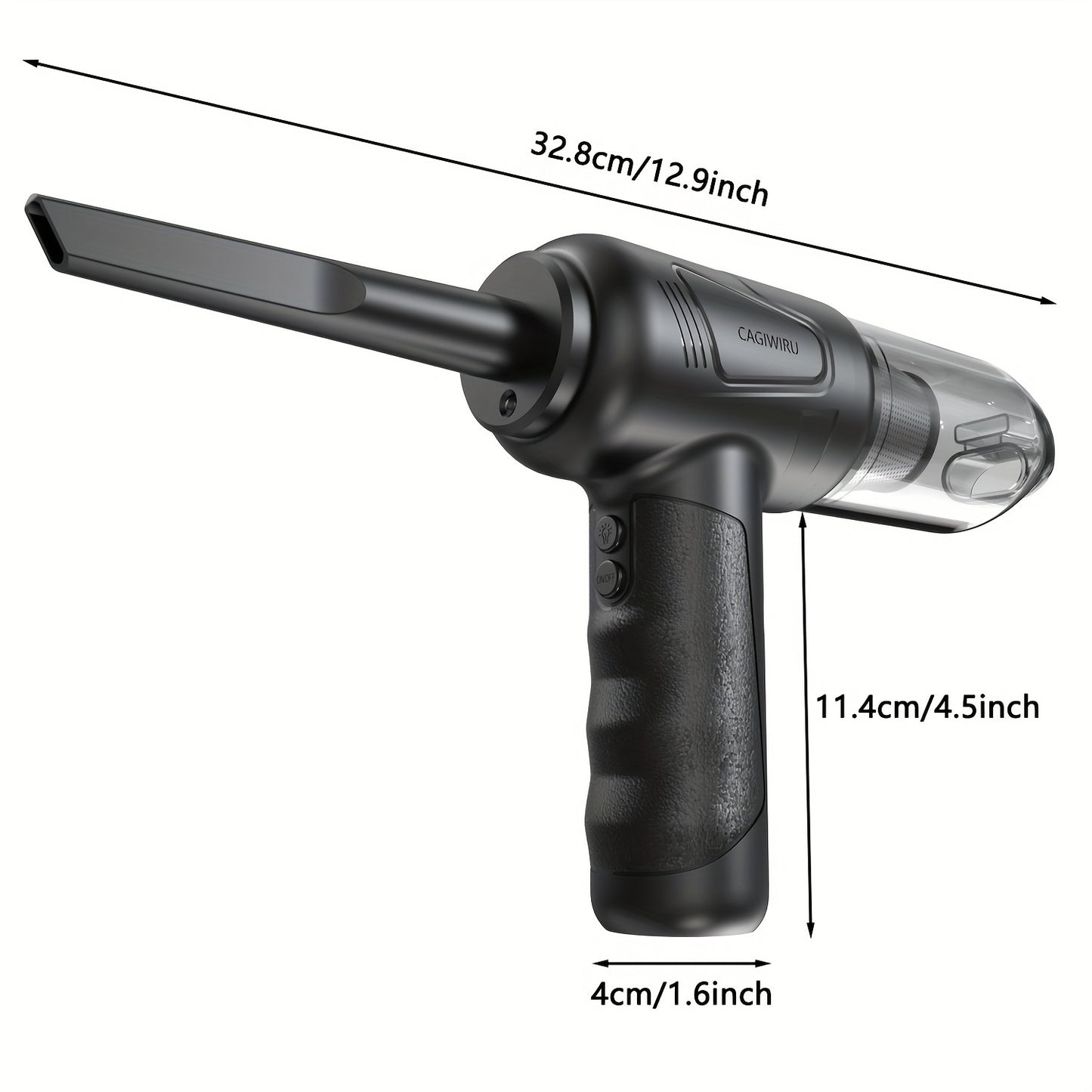 4 In 1 Compressed Air Duster With Air Blower Vacuum Cleaner And Keyboard Cleaner No Canned Air USB Rechargeable 6000mAh