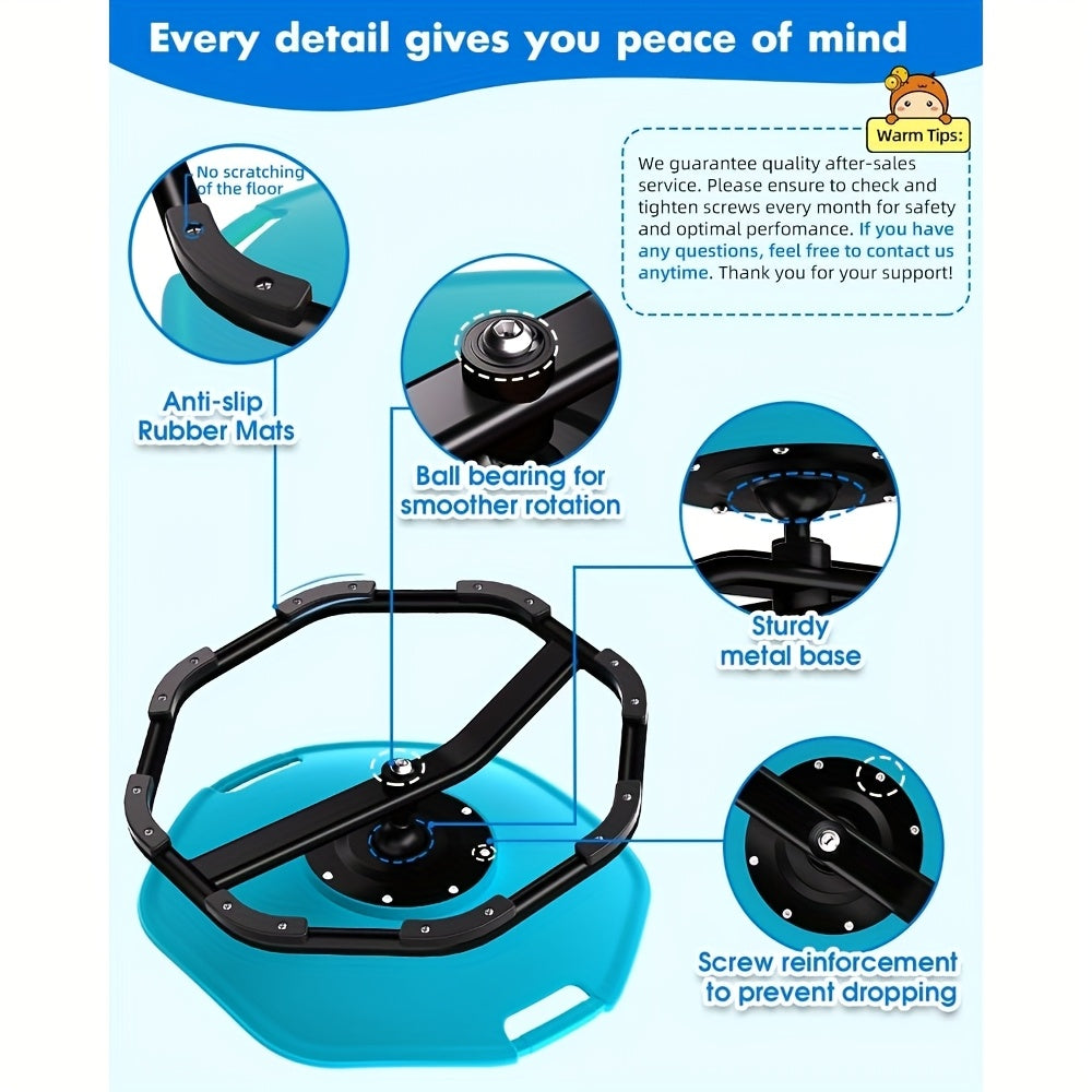 Sensory Swivel Chair For Autism And ADHD With 360 Degree Spinning Seat And Support Handles For Calming Motion