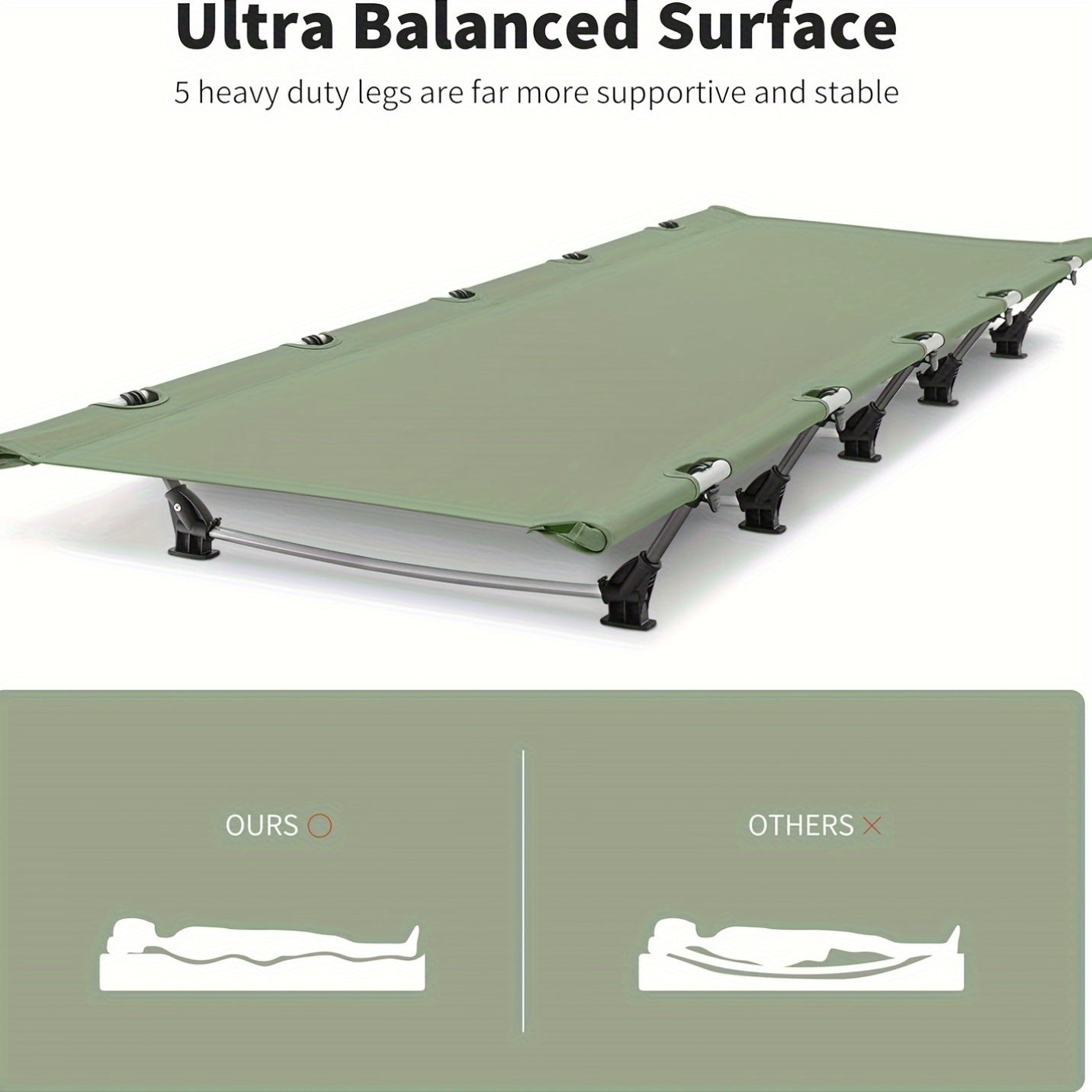 Ultra Lightweight Foldable Camping Backpack Bed For Adults