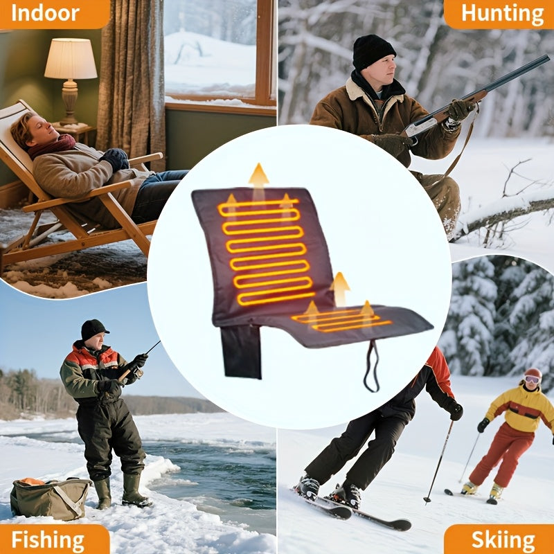 Thin Portable Heated Seat Cushion 3 Speed Temp Control Gift