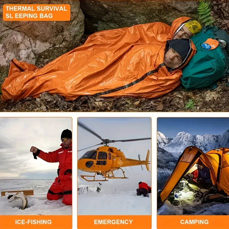 Lightweight Survival Sleeping Bag Emergency Shelter Orange