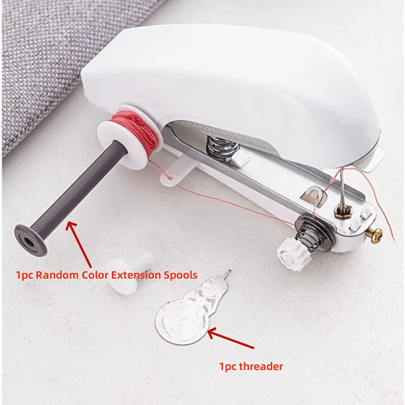 Portable Mini Sewing Machine Handheld Manual White 1 Piece
