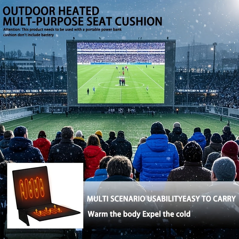 Portable Foldable Heated Seat Cushion With USB And 3 Modes