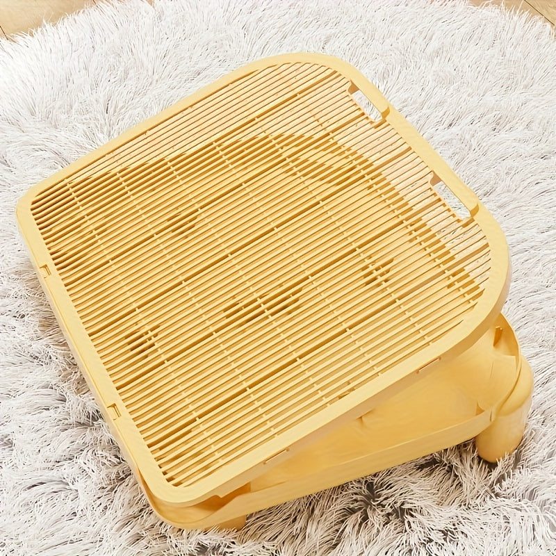 Elevated Cat Litter Mat With Raised Edges Scatter Control