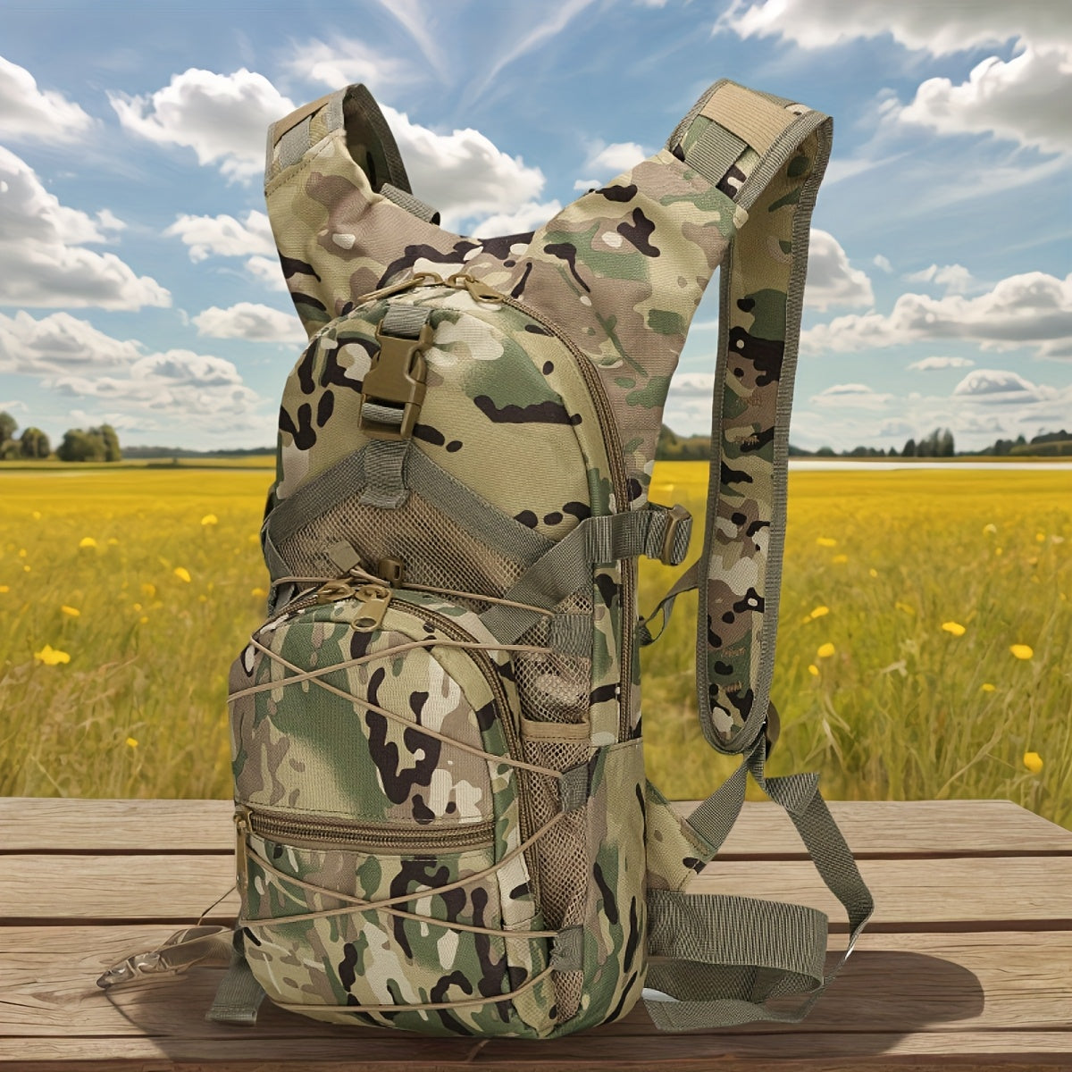 Lightweight Hydration Backpack With Built In Water Bladder