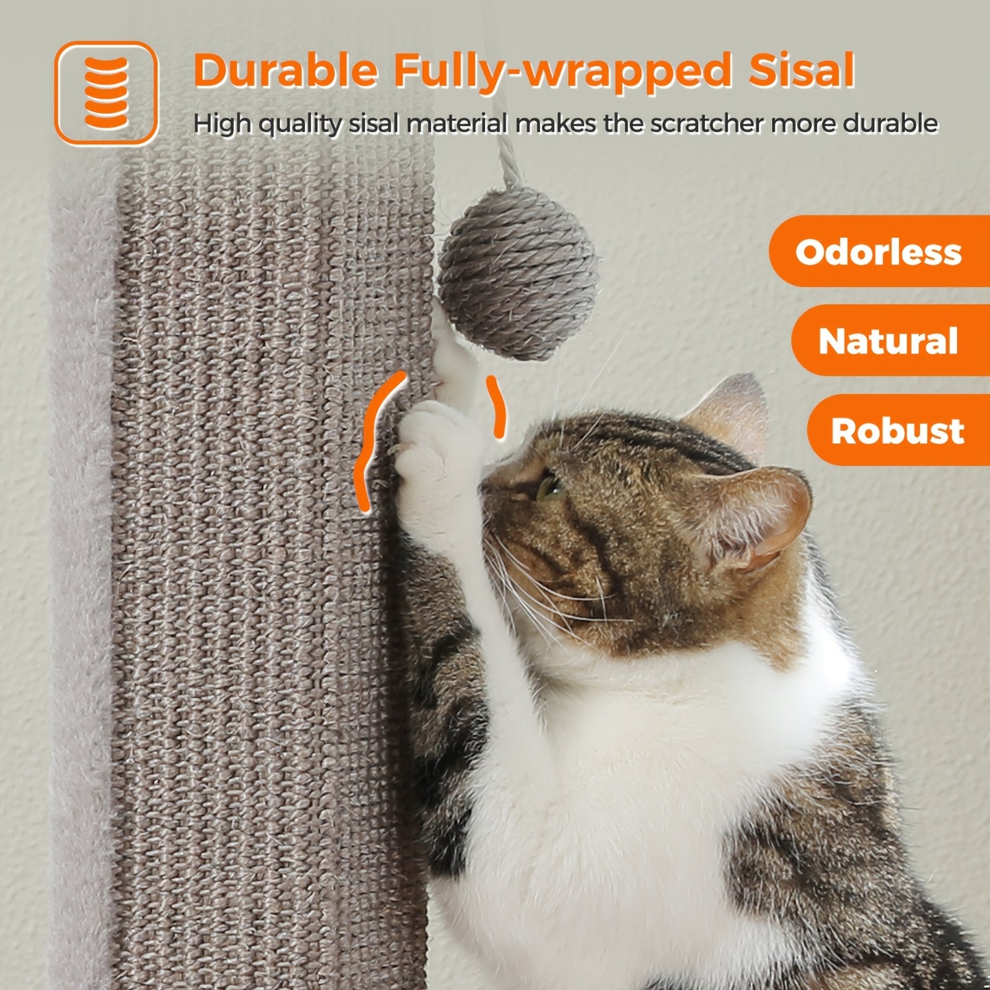 Durable Cat Tower Multi Level Cat Tree With Scratching Posts And Hanging Balls Grey And Black 18.9 Inch Wide