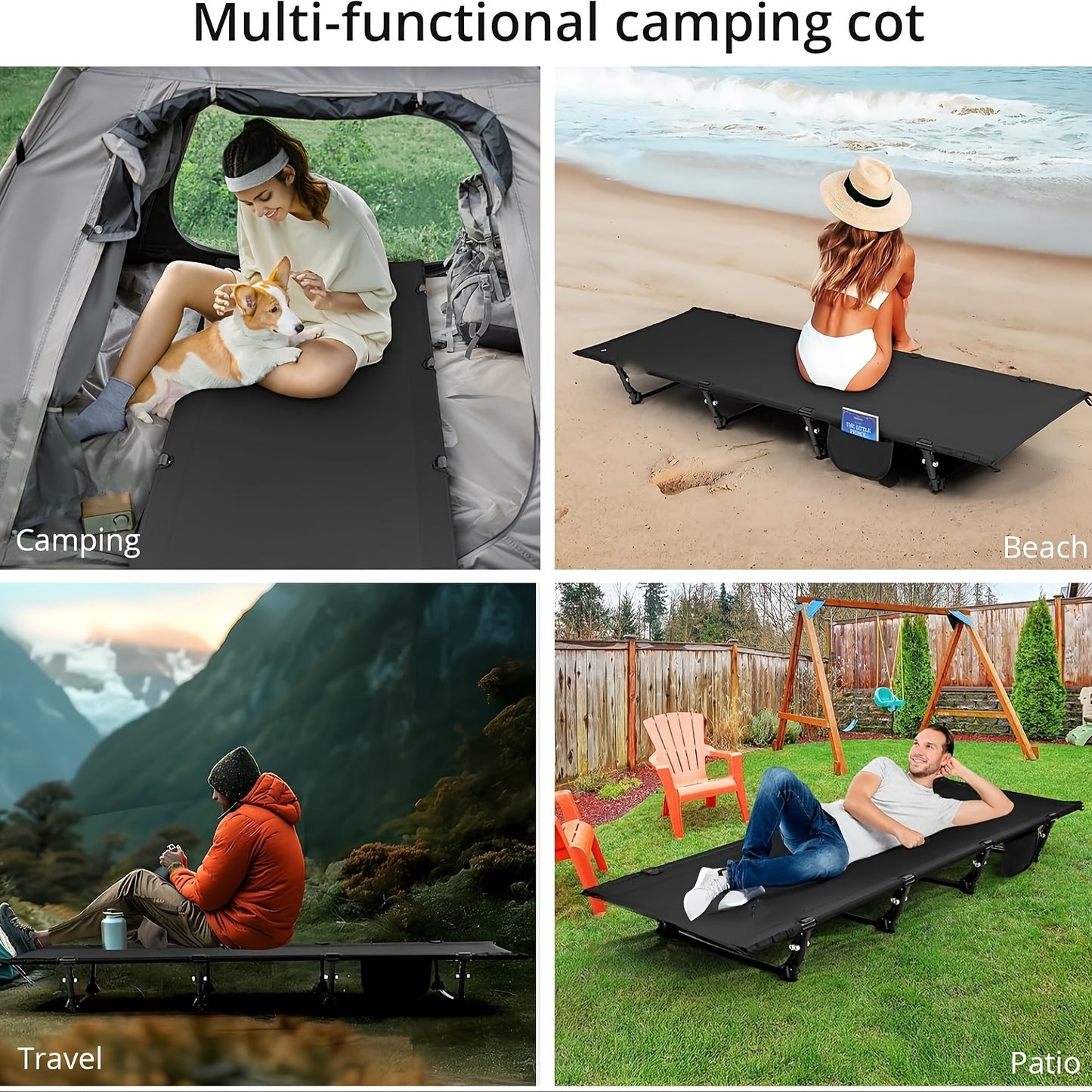 Ultra Lightweight Foldable Camping Backpack Bed For Adults