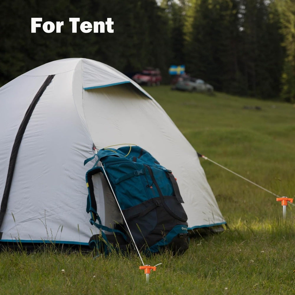Heavy Duty Tent Stakes 20 Pcs Rust Resistant Ground Pegs