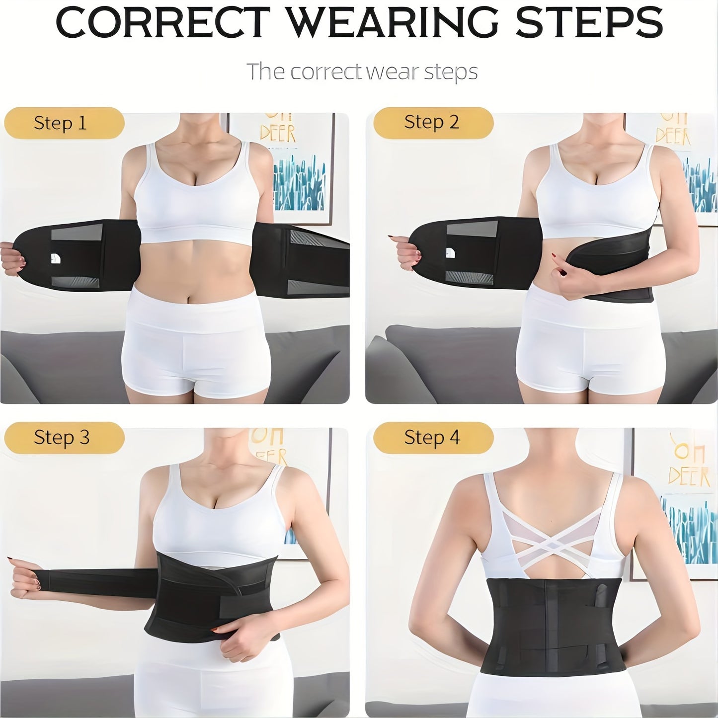 Breathable Mesh Waist Trainer Belt With Steel Plate