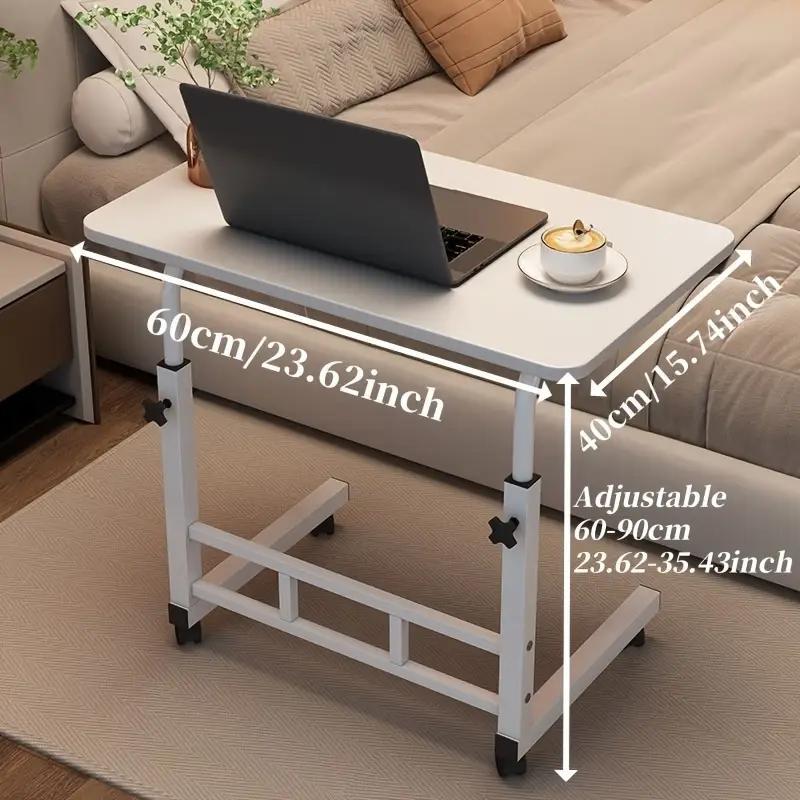 Height Adjustable Mobile Laptop Desk With Wheels 8 Colors