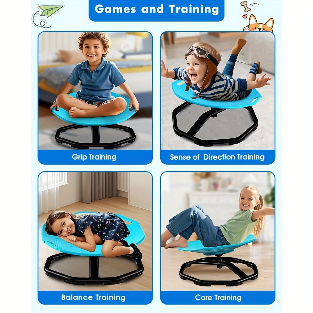 Sensory Swivel Chair For Autism And ADHD With 360 Degree Spinning Seat And Support Handles For Calming Motion