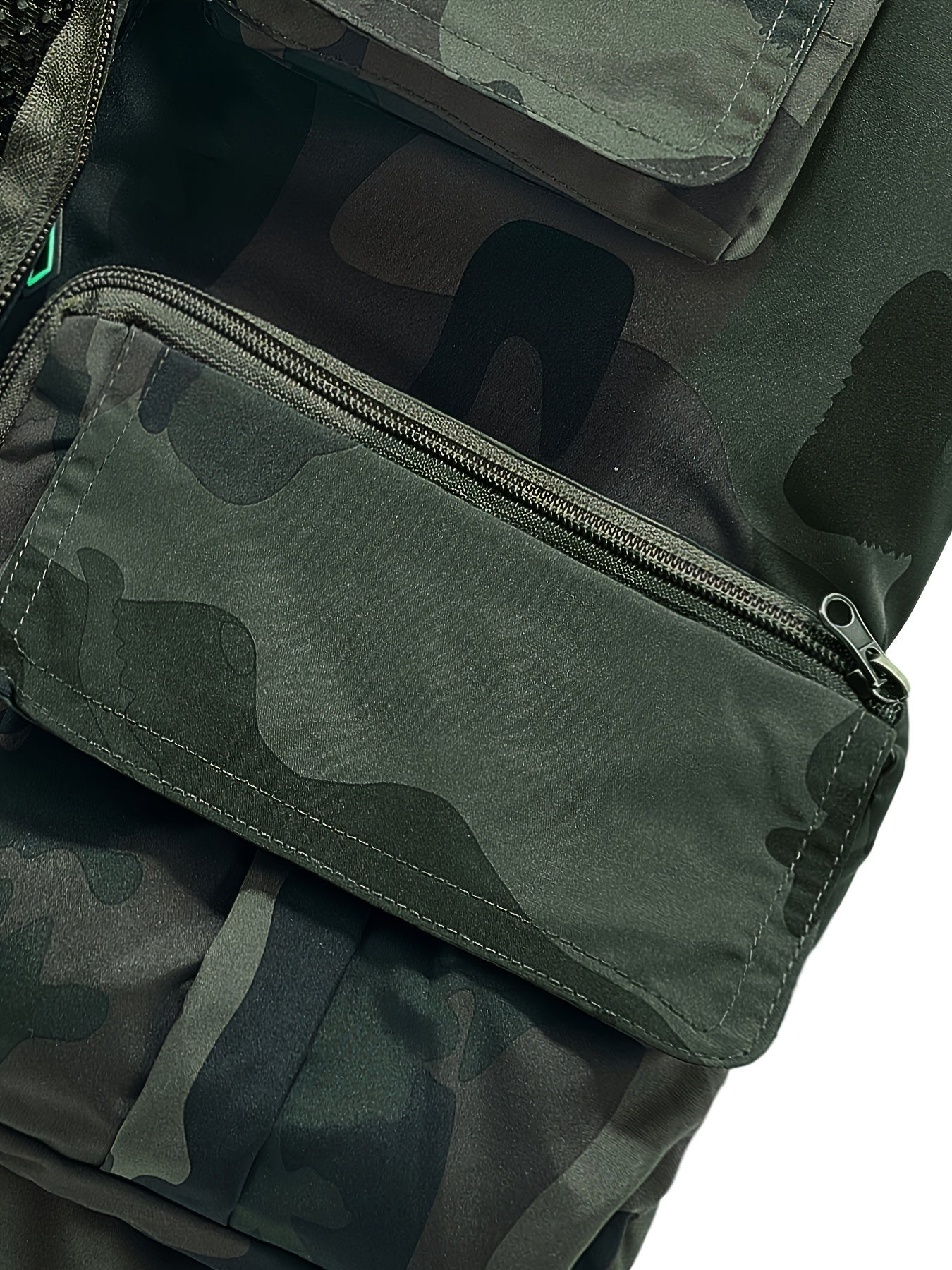 Camouflage Fishing Vest With Detachable Back Mesh For Men