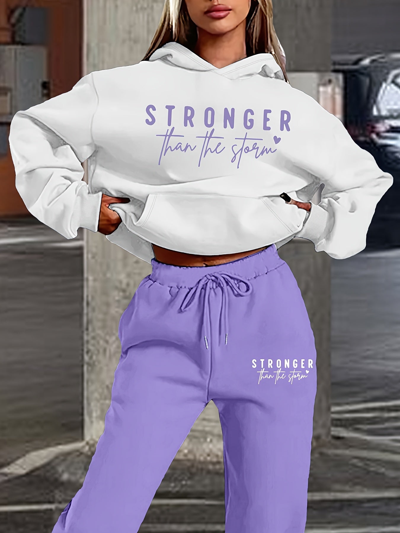 Cozy Fleece Hoodie Set For Women Premium Two Piece Outfit