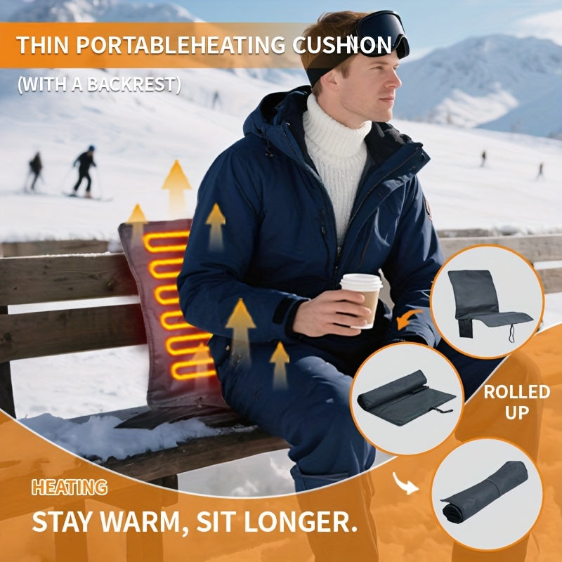 Thin Portable Heated Seat Cushion 3 Speed Temp Control Gift