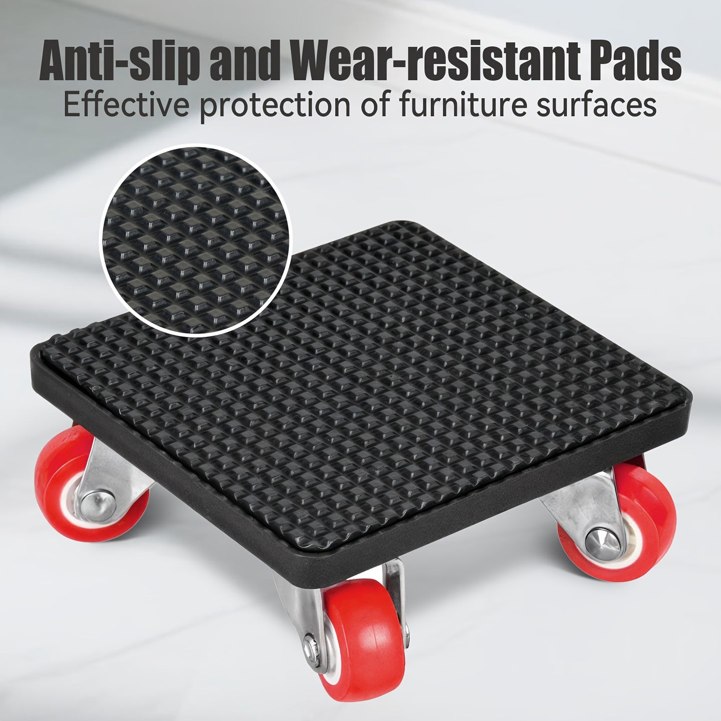 9 Pieces Furniture Lifter And Mover Tool Set 1100 LBS Load Capacity 360 Degree Rotating Sliders Heavy Duty Dolly