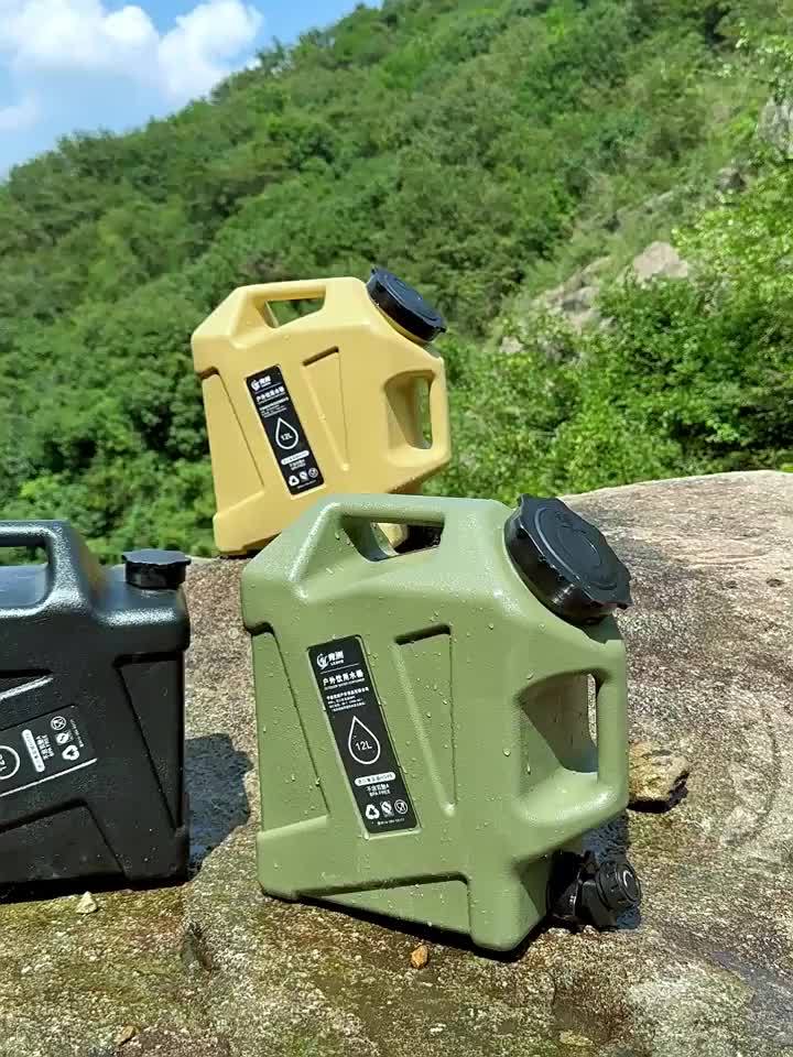 Military Green Portable Water Tank Leakproof Faucet 11L