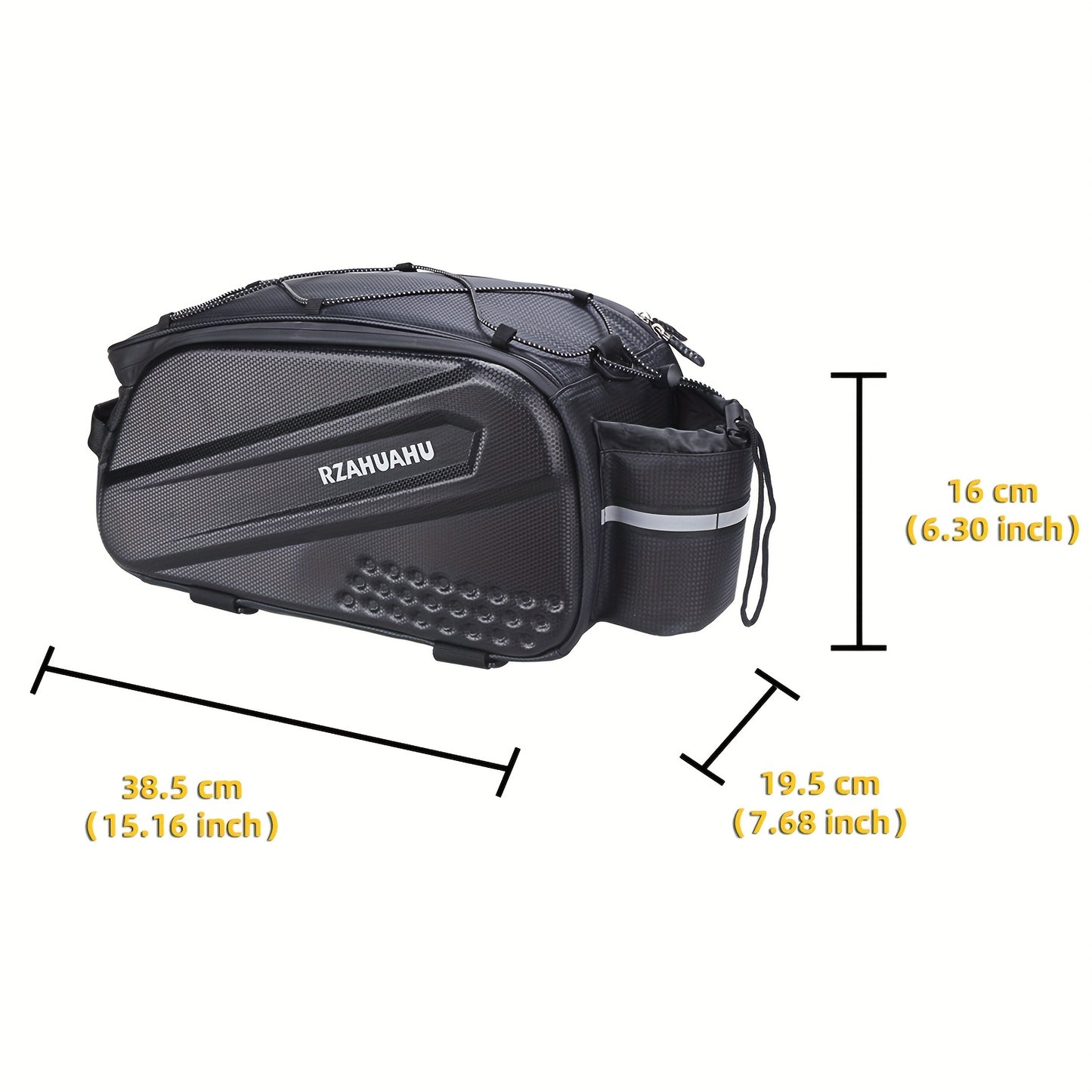 Waterproof Hard Shell EVA Bike Saddle Bag Adjustable Strap