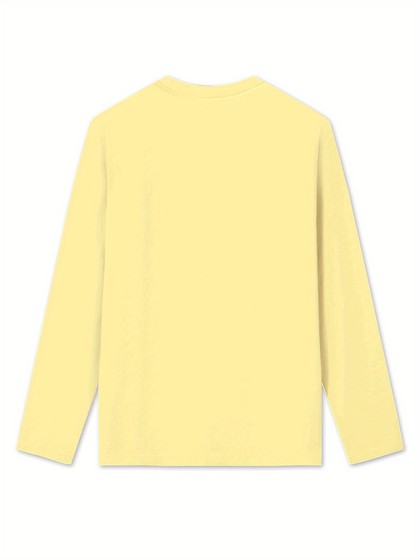 Womens Stretchy Polyester Blend Long Sleeve Crew Neck Tee