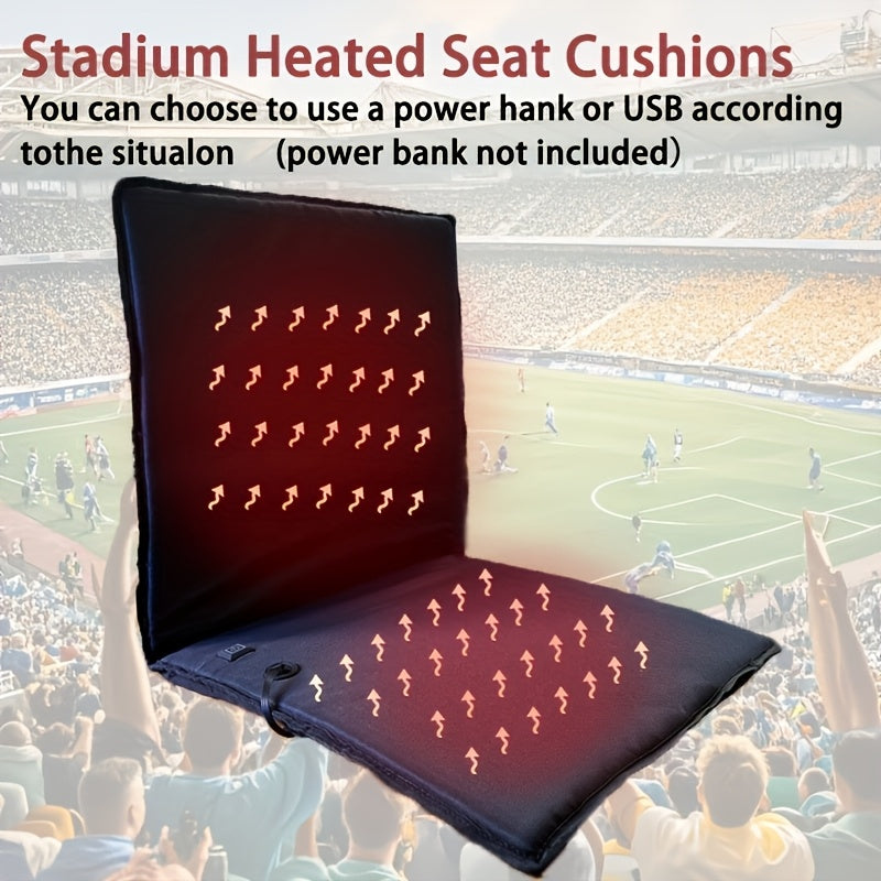 Portable Foldable Heated Seat Cushion With USB And 3 Modes