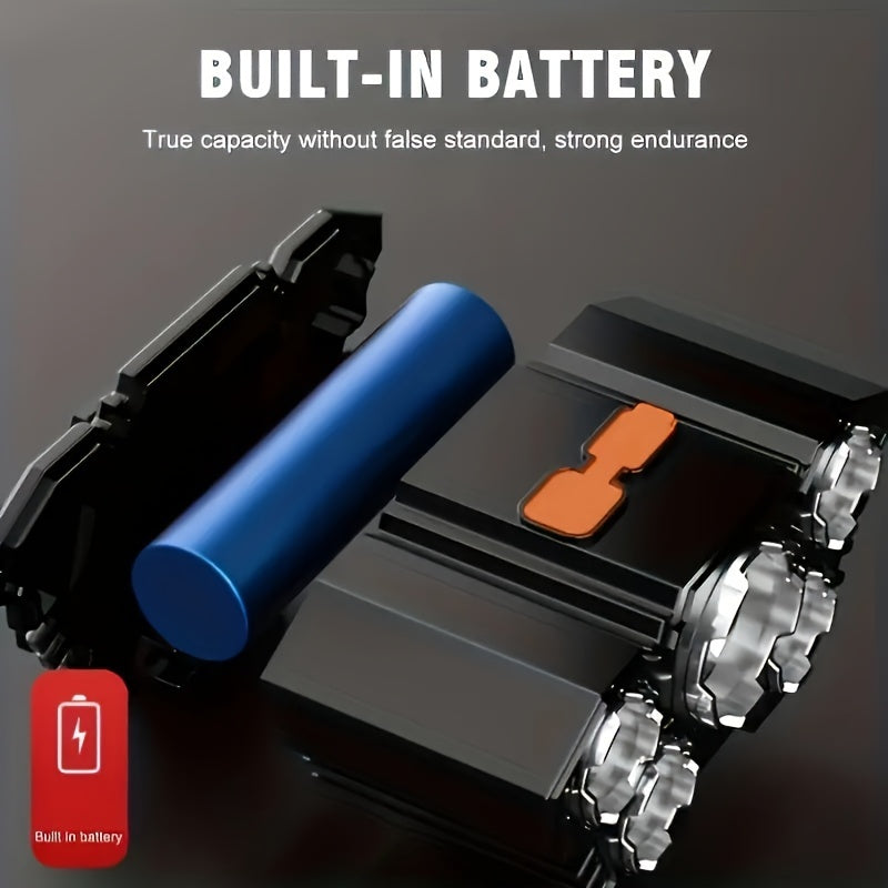 Rechargeable LED Headlamp With 5 LEDs For Outdoor Camping